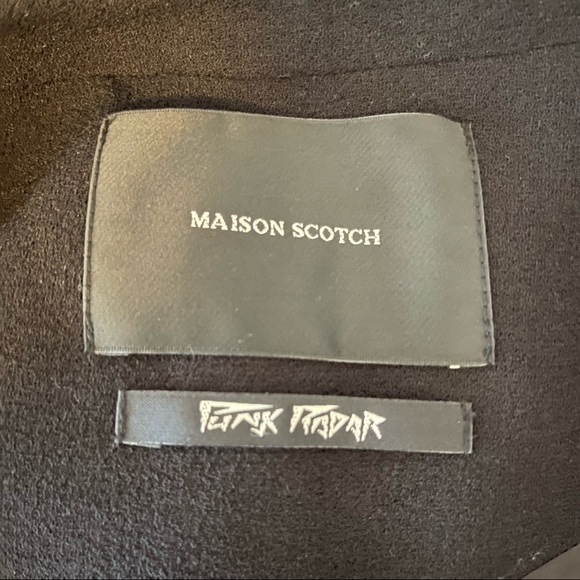 Maison Scotch Punk Radar Scotch & Soda Black Blazer Moto Style Sleeves Large/ - Picture 4 of 15